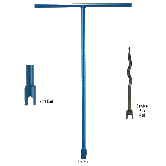 18" T-Handle Service Box Wrench Rod End