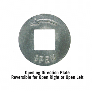 Opening Direction Plate