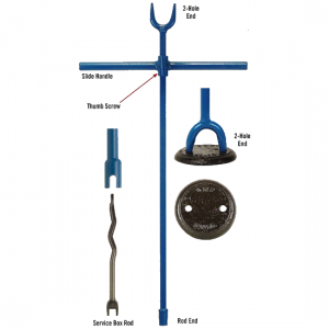 Rod x 2-Hole Slide Handle Service Box Wrenches