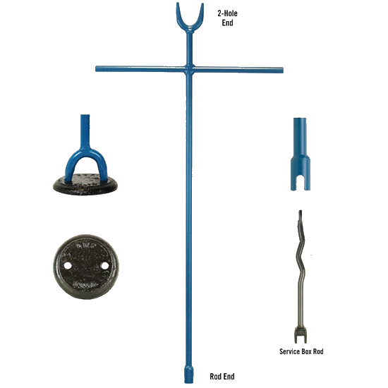 Rod x 2-Hole SB Wrench with Extended Shaft