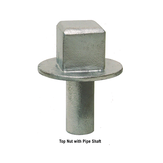 Gate Stem Extension Top Nut with Pipe Shaft