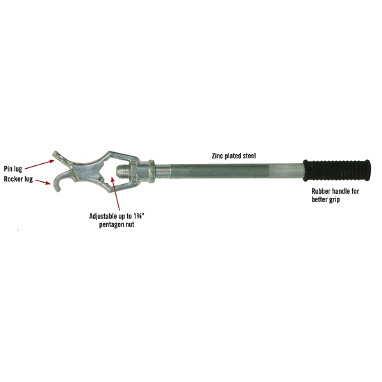 16" Adjustable Hydrant Wrench