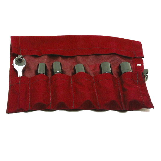 Deep well socket set in bag