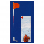 4 ft. Hydrant Spring Flag w/4"x5" Flag